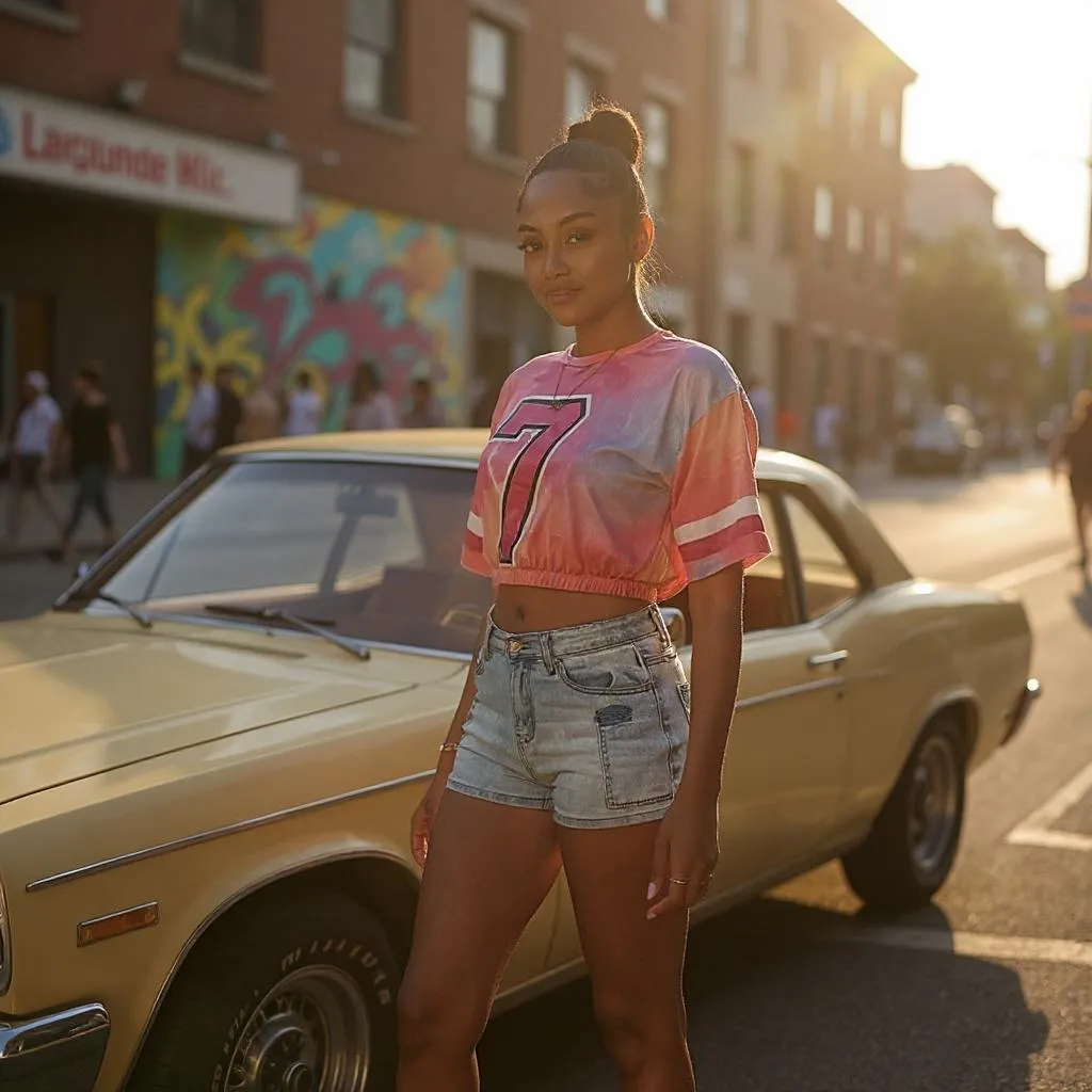 Half Sleeve Waist Jersey Top