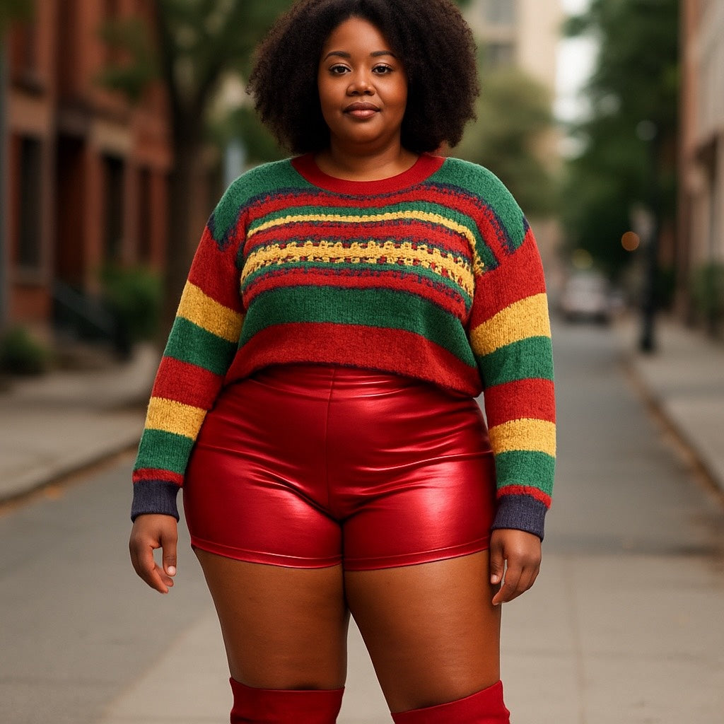 PU Leather short (plus)